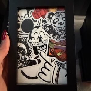 Vans Sticker Art in Black Frame